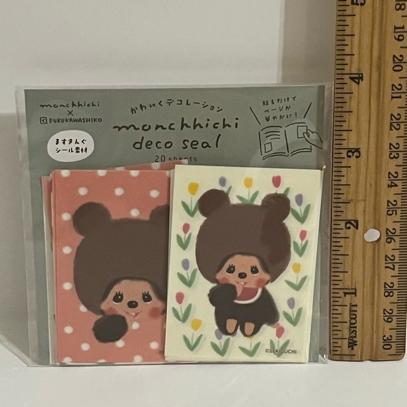 Monchhichi Deco Seal Sticker Pack - Picture 5 of 6